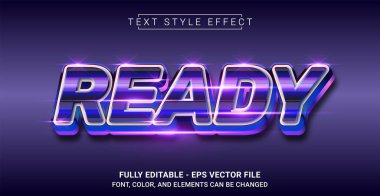 Metin Biçimi Efektini Hazırla. Düzenlenebilir Grafik Metin Şablonu.