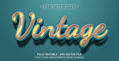 Klasik Metin Biçimi Efekti. Düzenlenebilir Grafik Metin Şablonu.