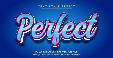 Mükemmel Metin Biçimi Efekti. Düzenlenebilir Grafik Metin Şablonu.