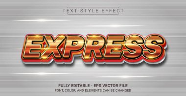 Metin Biçimi Efekti. Düzenlenebilir Grafik Metin Şablonu.