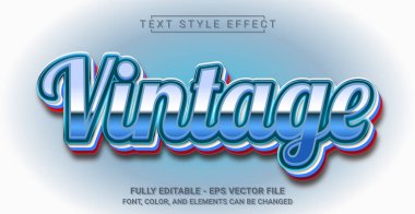 Klasik Metin Biçimi Efekti. Düzenlenebilir Grafik Metin Şablonu.