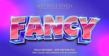 Fancy Text Style Effect. Editable Graphic Text Template.