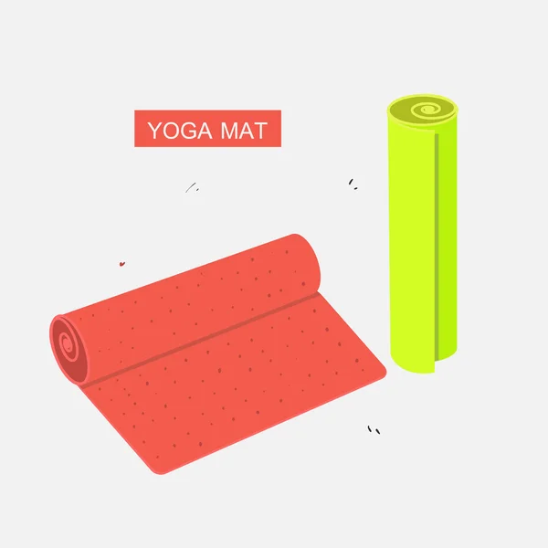 Estera de yoga — Vector de stock