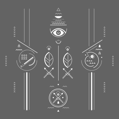 Mystical signs clipart