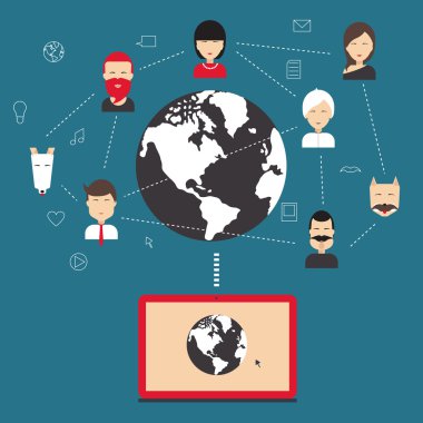 sosyal ağ, iletişim, iletişim. 