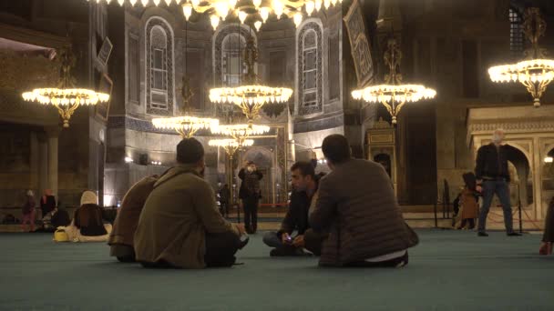 Istanbul Hagia Sophia Interior Turkey Istanbul September 2021 — Stock Video