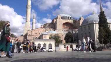 İstanbul Ayasofya Sultanahmet Meydanı 'nda. Türkiye İstanbul Eylül 2021