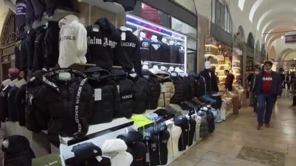 Estambul Gran Bazar Interior Mercado Más Antiguo Ciudad Turquía Estambul — Vídeos de Stock