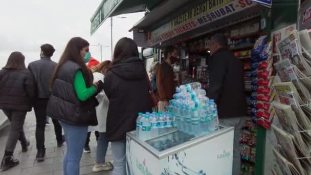 Chioşc Alimentar Stradal Istanbul Turcia Istanbul Septembrie 2021 — Videoclip de stoc