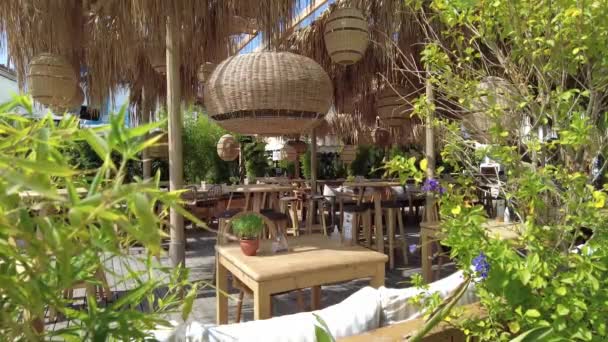 Restaurant Extérieur Dans Station Balnéaire Marmaris Marmaris Turquie Août 2021 — Video