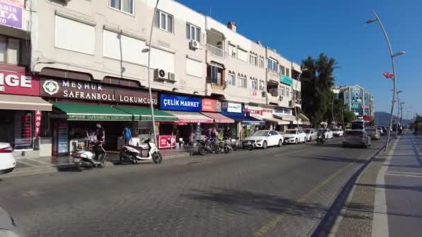 City Traffic City Marmaris Marmaris Turkey August 2021 — Stock Video