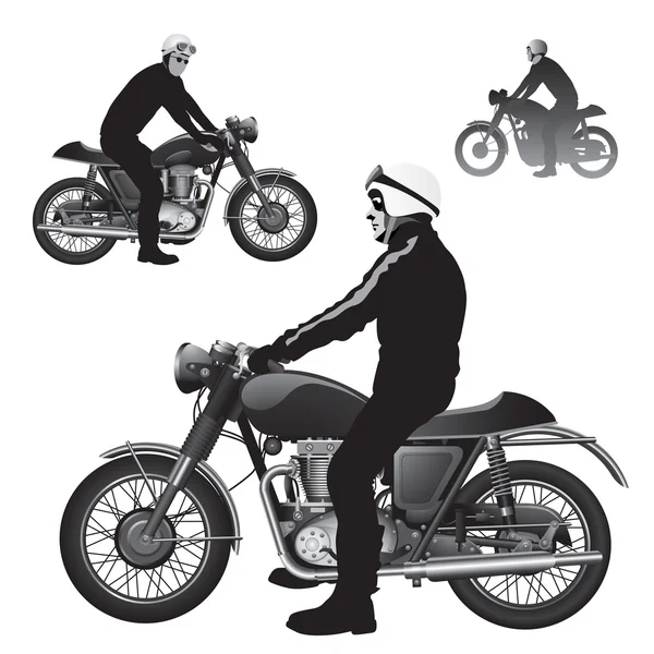 经典摩托车 — 图库矢量图片