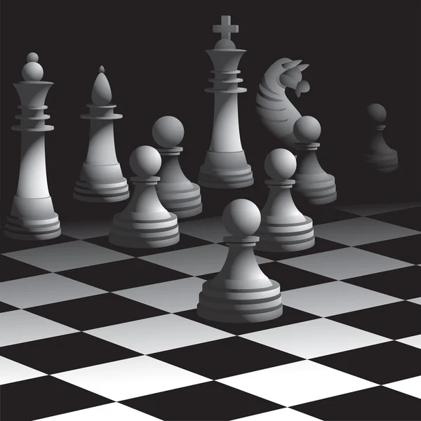 Παιχνίδι σκάκι — Διανυσματικό Αρχείο