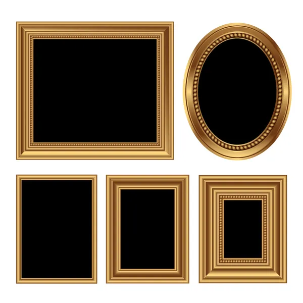 Antique picture frames — Stock Vector