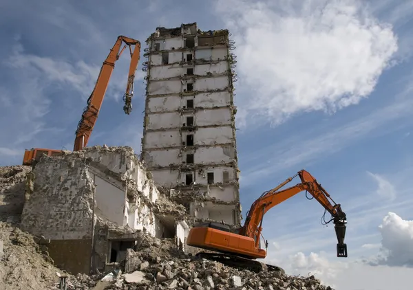 Démantèlement d'une maison — Photo