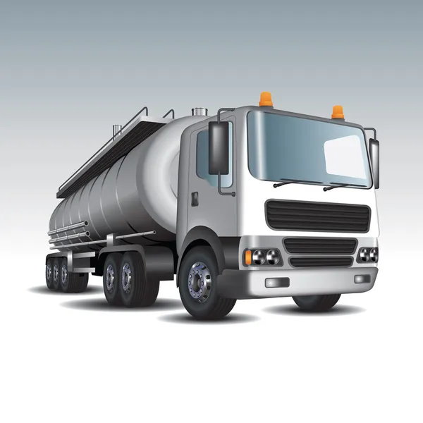 Camion cisterna benzina — Vettoriale Stock