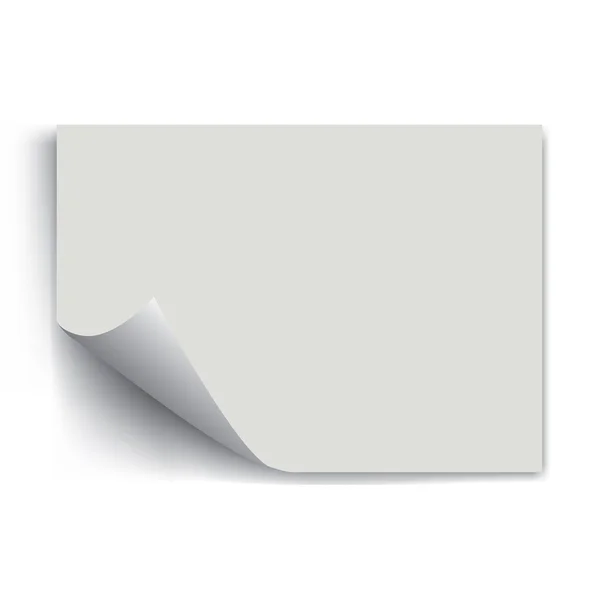 Papier blanc — Image vectorielle