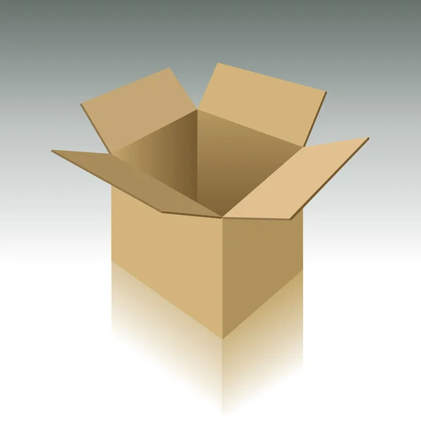 Картонная коробка — стоковый вектор