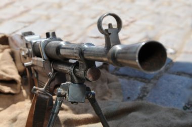 Old machine gun