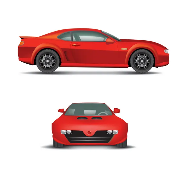 Voiture de sport rouge — Image vectorielle