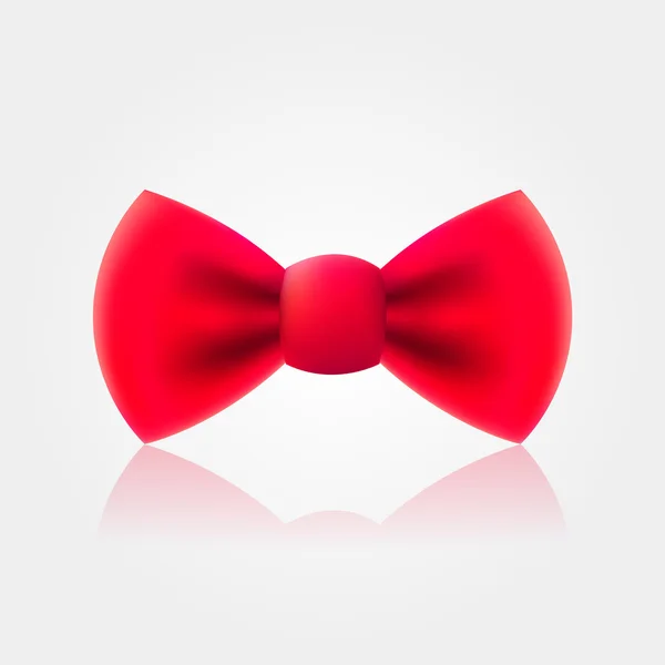 Red bow-tie icon — Stock Vector