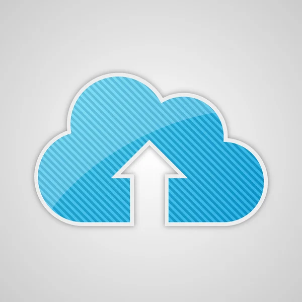 Télécharger sur l'icône cloud — Image vectorielle