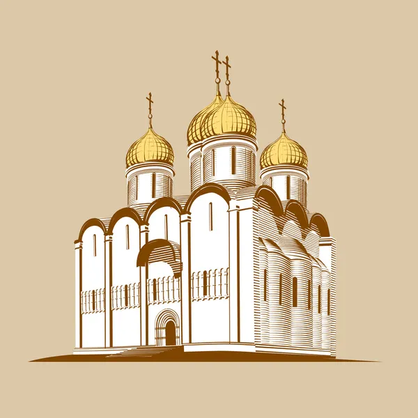 Église vectorielle orthodoxe — Image vectorielle