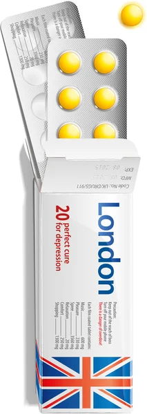 antidepresan tablet ambalaj.