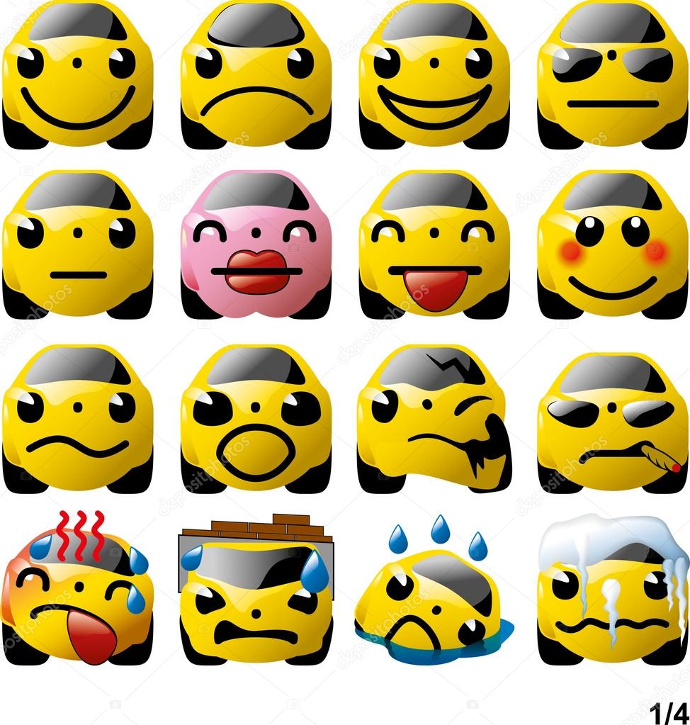 Emoticons automotive-styled