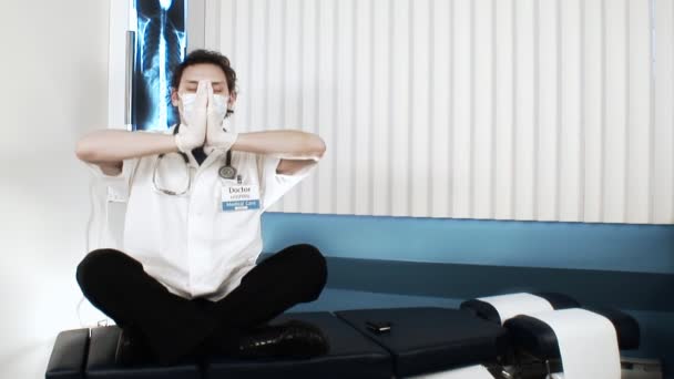 Перерыв в больнице — стоковое видео