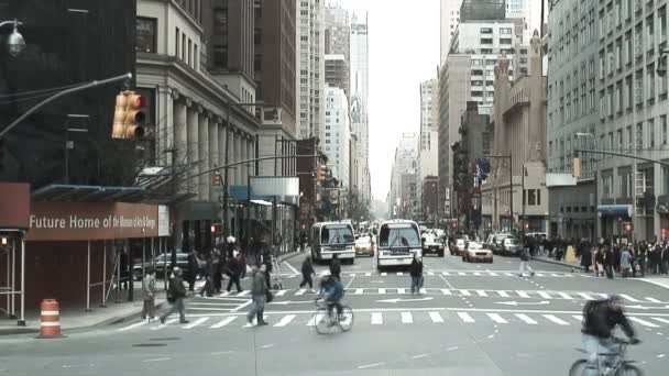 Straten van new york — Stockvideo