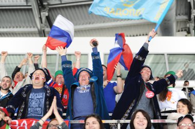 Minsk, Beyaz Rusya - 10 Nisan 2014: Dünya Basketbol Şampiyonası
