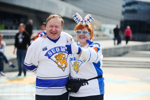 MINSK, BELARUS - 10 DE MAYO DE 2014: El Campeonato Mundial de Hockey sobre Hielo — Foto de Stock