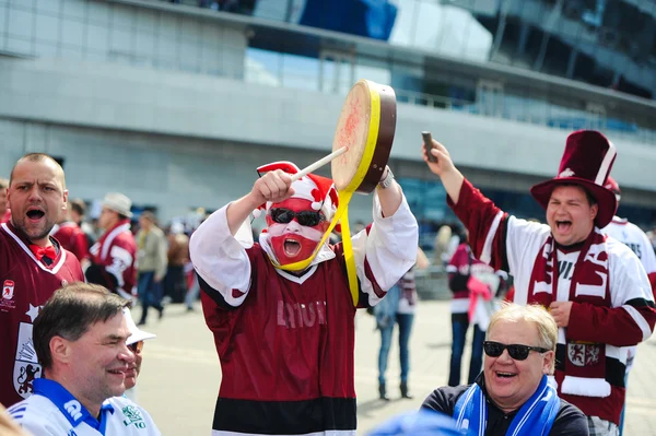 MINSK, BELARUS - 10 DE MAYO DE 2014: El Campeonato Mundial de Hockey sobre Hielo — Foto de Stock