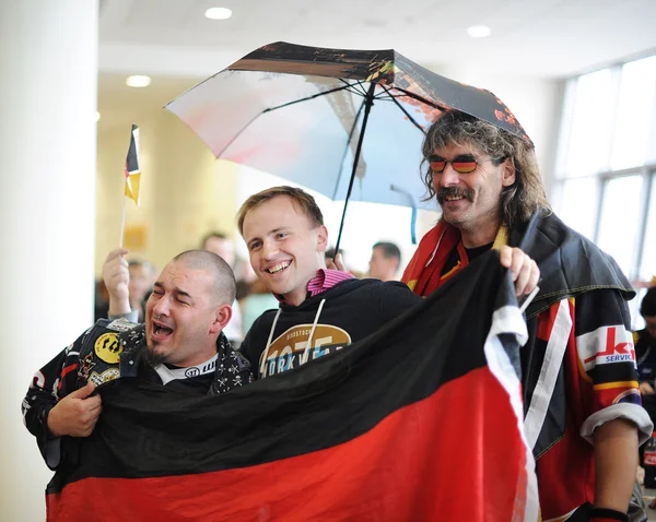 Minsk, Wit-Rusland - 10 mei 2014: het Wereldkampioenschap ijshockey — Stockfoto