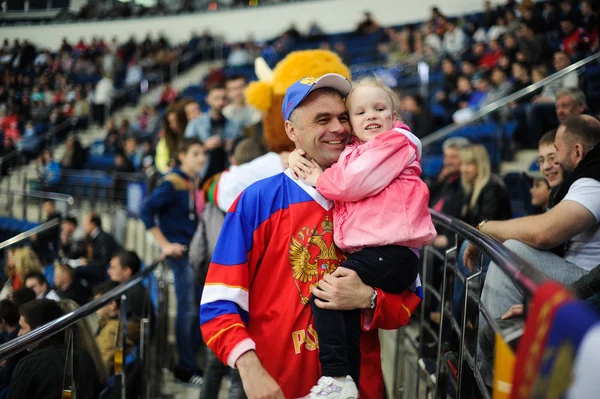 MINSK, BELARUS - 10 DE MAYO DE 2014: El Campeonato Mundial de Hockey sobre Hielo — Foto de Stock