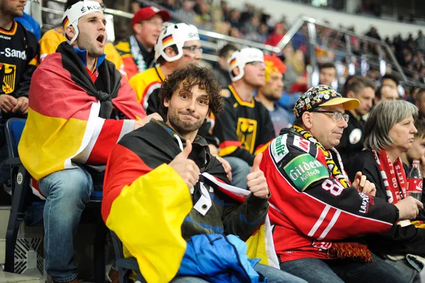 Minsk, Wit-Rusland - 10 mei 2014: het Wereldkampioenschap ijshockey — Stockfoto