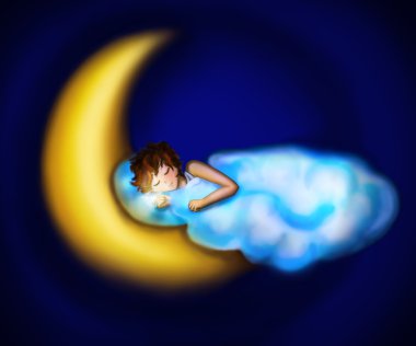 bulut tarafından kapsanan çocuk