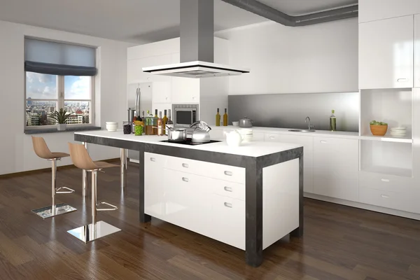 3D - cucina moderna 03 — Foto Stock