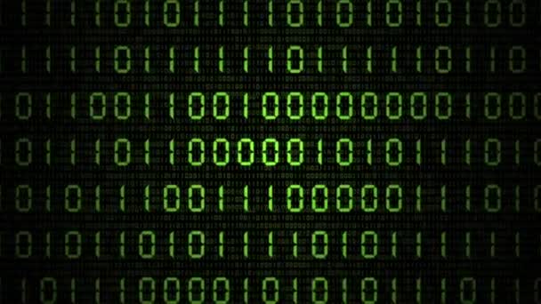 VID - hackeado (Código binario I ) — Vídeo de stock