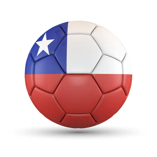 3d-축구-칠레 — 스톡 사진