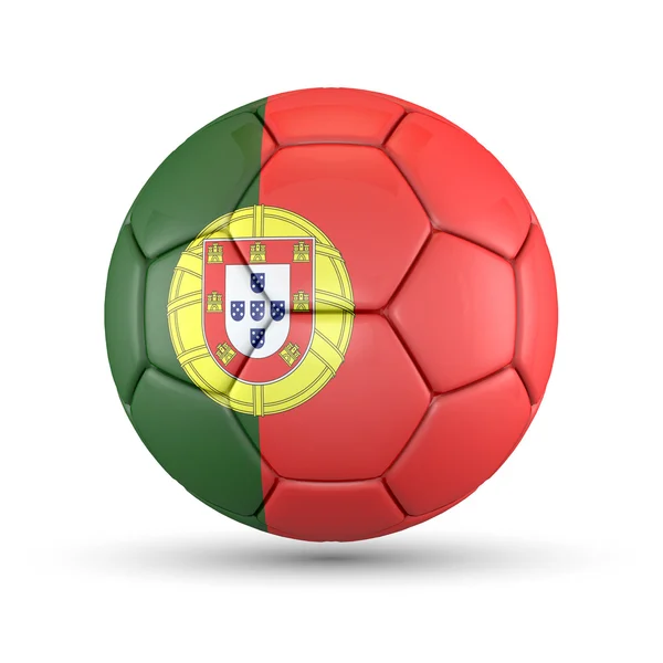 3d-足球-葡萄牙 — 图库照片