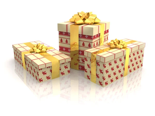 3D - Confezioni regalo di Natale 7 — Foto Stock