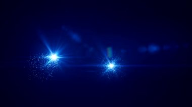 video animasyonu - 2022 sayılı mavi ışıklı soyut neon ışığı - yeni yılı temsil ediyor - tatil kavramı