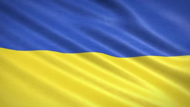 Ulusal Renklerde Ukrayna Bayrağının Video Animasyonu — Stok video
