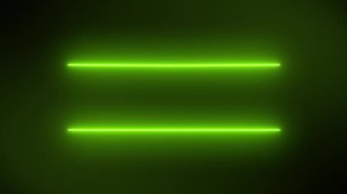 Video animation of glowing neon lines in green. - Abstract background - seamless loop