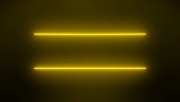 Illustation of glowing neon lines in orange. - Abstract background