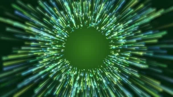 Video Animation Colorful Futuristic Particles Moving Dark Background Abstract Background — Stock videók