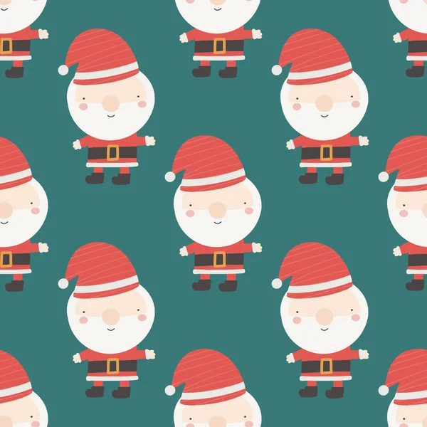 Symboles Noël Nouvel Santa Clause Modèle Sans Couture Vectoriel Papier — Image vectorielle