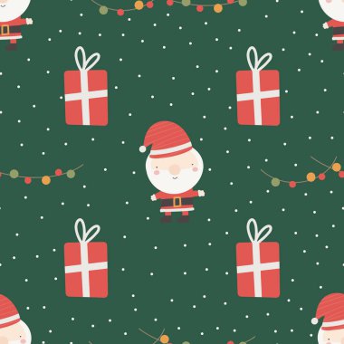 Noel ve Yeni Yıl sembolleri elle çizilmiş pürüzsüz desenler. Hoş bir iz. Dijital kağıt. Tasarım ögesi.